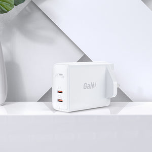 Acefast GaN charger (UK plug) 2x USB Type C 50W, Power Delivery, PPS, Q3 3.0, AFC, FCP (A32 UK)