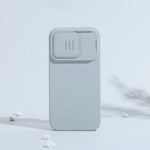 Nillkin CamShield Silky Silicone Case iPhone 14 Pro case with camera cover green