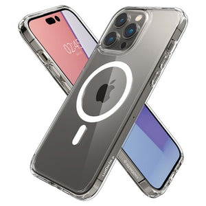 Spigen Ultra Hybrid Mag Case with MagSafe for iPhone 14 Pro - Clear/White