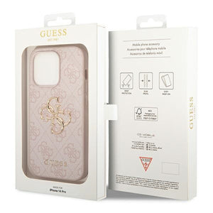 Guess GUHCP14X4GMGPI iPhone 14 Pro Max 6.7" pink/pink hardcase 4G Big Metal Logo