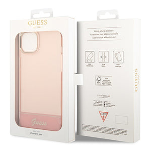 Guess GUHCP14SHGCOP iPhone 14 6.1 "pink / pink hardcase Translucent