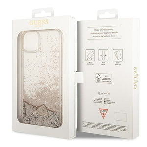 Guess GUOHCP14MGLHFLGO iPhone 14 Plus 6.7 "gold / gold hardcase Glitter Charms