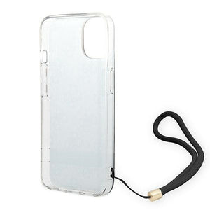 Guess GUOHCP14MH4STK iPhone 14 Plus 6.7 "black / black hardcase 4G Print Strap