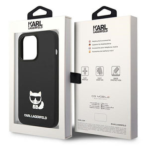 Karl Lagerfeld KLHCP14LSLCTBK iPhone 14 Pro 6.1 "hardcase black / black Silicone Choupette Body