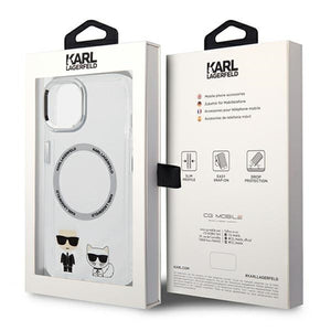 Karl Lagerfeld KLHMP14MHKCT iPhone 14 Plus 6.7 "hardcase transparent / transparent Karl & Choupette Aluminum Magsafe
