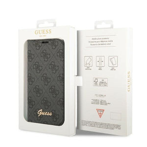 Guess GUBKP14LHG4SHK iPhone 14 Pro 6.1 "black / black book 4G Vintage Gold Logo