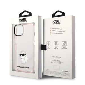 Karl Lagerfeld Ikonik Choupette case for iPhone 14 - pink
