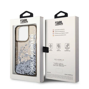 Karl Lagerfeld Liquid Glitter Elong case for iPhone 14 Pro Max - black