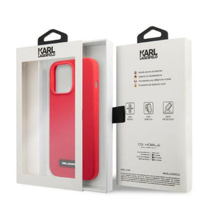 Karl Lagerfeld KLHCP13LSLMP1R iPhone 13 Pro / 13 6.1" hardcase red/red Silicone Plaque