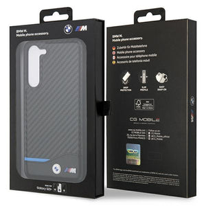 BMW Leather Carbon case for Samsung Galaxy S23+ - black