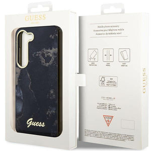 Guess GUHCS23SHTMRSK S23 S911 black/black hardcase Golden Marble Collection