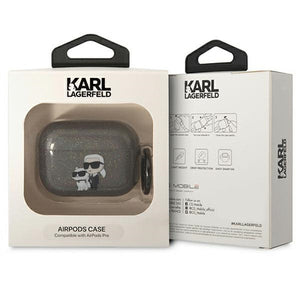 Karl Lagerfeld KLAPHNKCTGK Airpods Pro cover black/black Gliter Karl&Choupette