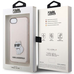 Karl Lagerfeld KLHCI8HNCHTCP iPhone 7/8/ SE 2020 / SE 2022 pink/pink hardcase Ikonik Choupette