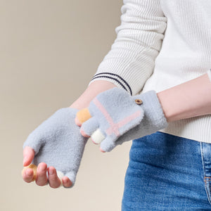 Women's/children's winter phone gloves - gray