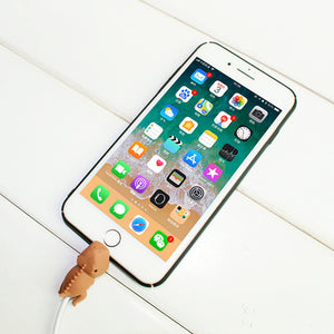 Panda-shaped phone cable cover