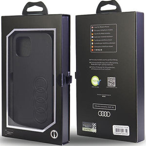 Audi Synthetic Leather iPhone 12/12 Pro 6.1" black/black hardcase AU-TPUPCIP12P-TT/D1-BK