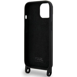 Karl Lagerfeld KLHCP15SSCBSCNK iPhone 15 6.1" hardcase black/black Crossbody Silicone Choupette