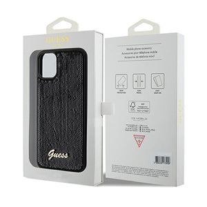 Guess Sequin Script Metal case for iPhone 11 / Xr - black