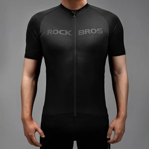Rockbros 15120002005 Cycling Jersey with Short Sleeves XXL - Black