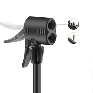 Rockbros 42610002001 floor bicycle pump with pressure gauge - black