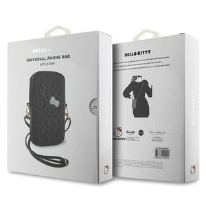 Hello Kitty Quilted Bows Strap bag - black