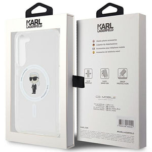 Karl Lagerfeld IML Ikonik MagSafe case for Samsung Galaxy S23+ - transparent