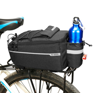 WYA26Y0S Thermal Bike Pannier Bag with Shoulder Strap - Black