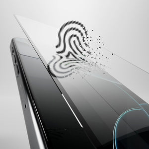 Puro Flexible Glass D3O Hybrid Glass with Black Frame for iPhone 16 Pro