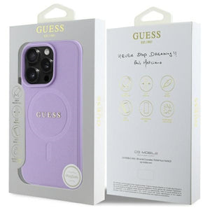 Guess Saffiano MagSafe iPhone 16 Pro Max Case - Purple