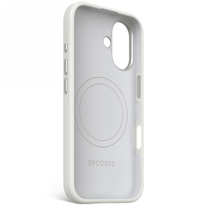 Decoded AntiMicrobial Silicone Backcover with MagSafe for iPhone 16 - Gray
