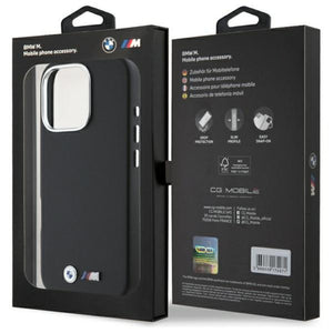 BMW M Smooth Full Wrapped Metal MagSafe Case for iPhone 16 Pro - Black
