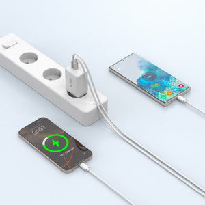 Tech-Protect NC45W-GAN 2-PORT PD45W Charger - White