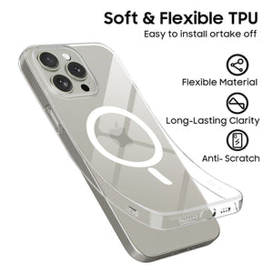 Tech-Protect FlexAir MagSafe Case for iPhone 15 Pro - Clear