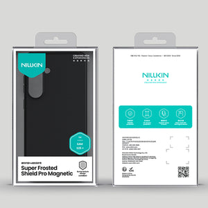 Nillkin Super Frosted Shield Pro Magnetic Case for Samsung S25+ with MagSafe - Black