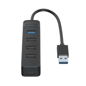 Orico TWU32-4A USB-A 3.1 hub / 1x USB-A 3.1 + 3x USB-A 2.0 + USB-C 5V/3A - black