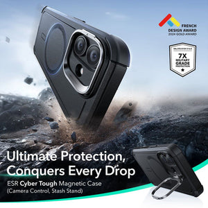 ESR Cyber Kickstand MagSafe Case for iPhone 17 - Black