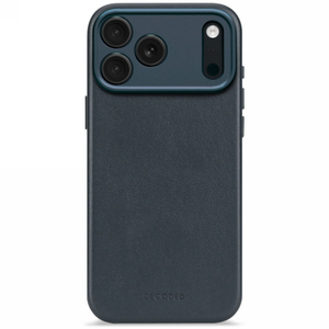 Decoded Leather Backcover case with MagSafe for iPhone 17 Pro Max - navy blue
