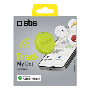 SBS Track My Circle Locator Compatible with Apple Find My - Green