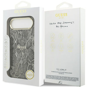 Guess Python Pattern MagSafe Case for iPhone Air - Black