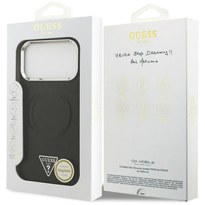 Guess Triangle Logo MagSafe Case for iPhone 17 Pro Max - Black