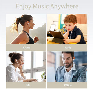 Tech-Protect Ultraboost Core Mini Jack Wired Headphones - White