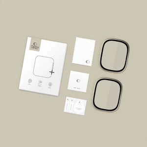 Tech-Protect 2-pack tempered glass for Apple Watch Ultra 49mm - silver and black