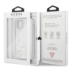 Guess Marble Case for iPhone 11 Pro - White