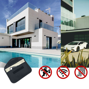 Anti-theft Case for Car Keys Phone Radio Blocking Faraday Box Faraday Cage 20cm x 11cm Black