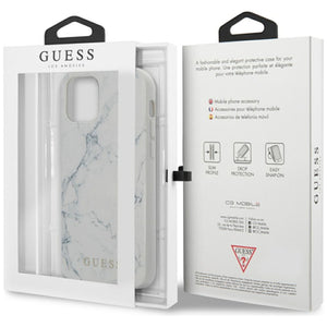Guess GUHCP12LPCUMAWH iPhone 12 Pro Max 6,7" biały/white hardcase Marble