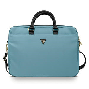 Guess Nylon Triangle Logo bag for a 16" laptop - blue