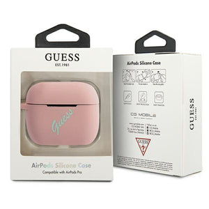 Guess GUACAPLSVSPG AirPods Pro cover rose green/pink green Silicone Vintage
