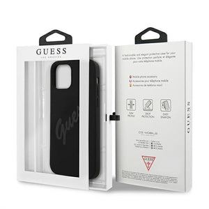 Guess GUHCP12LLSVSBK iPhone 12 Pro Max 6.7" black/black hardcase Script Vintage