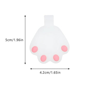 Cat Paw AirTag Case Silicone Case Keychain Pendant for AirTag white