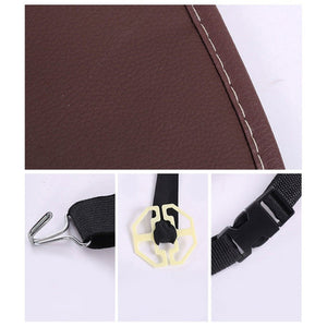 Car seat organizer seat protector seat cover shelf mini car table black